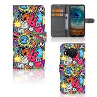 Nokia X10 | Nokia X20 | Wallet Case | met Pasjes | Punk Rock