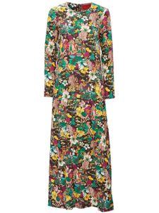 La DoubleJ robe Swing à fleurs - Marron