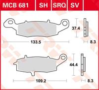 TRW Remblokken, en remschoenen voor de moto, MCB681SH Sinter street