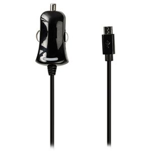 Valueline VLMB60890B10 Micro-usb-autolader Micro Usb Male - 12v Autoaansluiting 1,00 M Zwart 2.1a