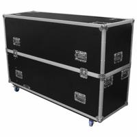 Odyssey FZ2FSM65W Dual 60-65" Flat Screen Monitor flightcase met wieltjes