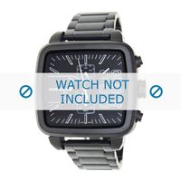 Diesel horlogeband DZ4300 Roestvrij staal (RVS) Zwart 24mm