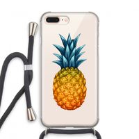 Grote ananas: iPhone 7 PLUS Transparant Hoesje met koord