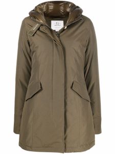 Woolrich parka en coton mélangé à capuche - Vert