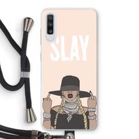 Slay All Day: Samsung Galaxy A70 Transparant Hoesje met koord