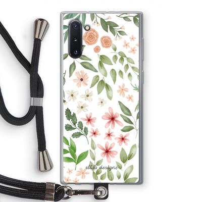 Botanical sweet flower heaven: Samsung Galaxy Note 10 Transparant Hoesje met koord