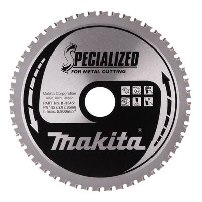 Makita Accessoires Cirkelzaagblad | Staal | 185X30X2,0 48T 0G - B-33451