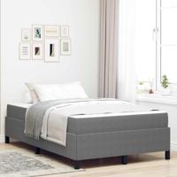 Bedframe met matras Lichtgrijs 120 x 200 cm Stof