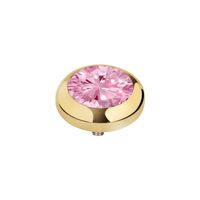 Melano Vivid Season CZ steentje Blossom Pink Goud
