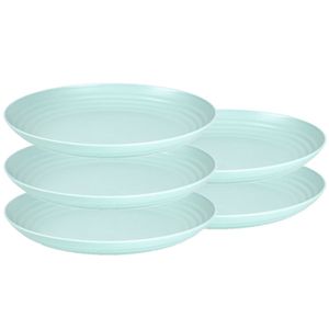 Set van 10x stuks rond kunststof borden groen 25 cm