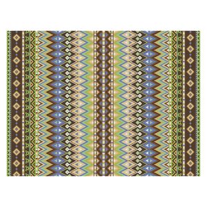 Ibiza stijl placemats van vinyl 40 x 30 cm groen - Placemats