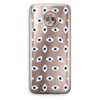 Eyes pattern: Motorola Moto G6 Transparant Hoesje - thumbnail