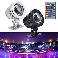 led vijver zwembad verlichting onderwater fontein spots afstandsbediening rgb waterdichte kleur veranderende 12v led kralen voor landschap Lightinthebox