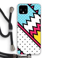 Pop Art #2: Pixel 4 Transparant Hoesje met koord