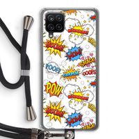 Pow Smack: Samsung Galaxy A12 Transparant Hoesje met koord