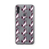 Musketon Unicorn: Samsung Galaxy A11 Transparant Hoesje Musketon Unicorn: Samsung Galaxy A11 Transparant Hoesje