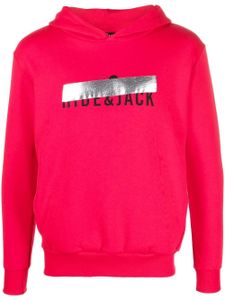 Hide&Jack hoodie en coton à logo imprimé - Rouge