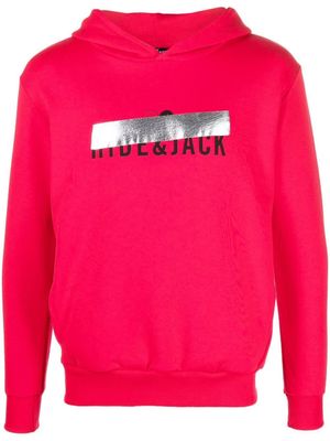 Hide&Jack hoodie en coton à logo imprimé - Rouge