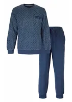 Paul Hopkins Badstof pyjama heren knoopsluitin - Blue Arrow