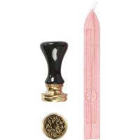 Creativ Company Zegel set, d 17 mm, lichtrood, 1 set