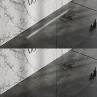 Brauer Douchegoot met Multifunctioneel Rooster en Flens - 160 cm - Rvs Geborsteld