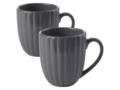 LIVARNO home Servies 2-delig (Bekers, Grijs)