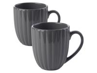 LIVARNO home Servies 2-delig (Bekers, Grijs)
