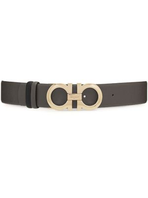 Ferragamo ceinture réversible à boucle Gancini - Gris