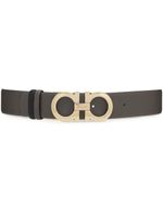 Ferragamo ceinture réversible à boucle Gancini - Gris