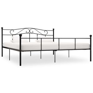 Bedframe metaal zwart 180x200 cm