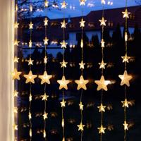 Kerstgordijn voor buiten - 80 LED - Lengte 1m