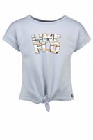 Like Flo Meisjes sweat top met knoop - Sky