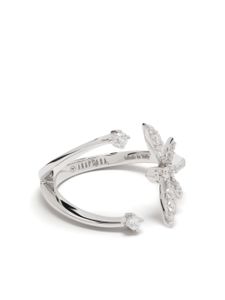 Anapsara bague en or blanc 18ct Micro Dragonfly pavée de diamants - Argent