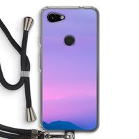 Sunset pastel: Pixel 3a Transparant Hoesje met koord