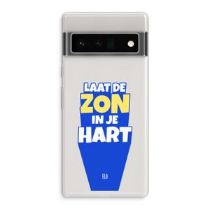 Laat de zon in je hart: Google Pixel 6 Pro Transparant Hoesje