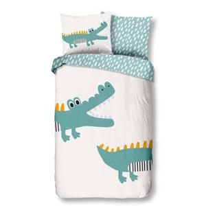 Kinder Dekbedovertrek Good Morning Katoen Crocodile - multi 140x200