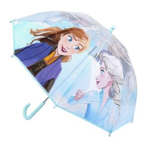 Disney Frozen 2 paraplu - blauw/transparant - voor kinderen - D71 cm