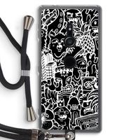 Vexx Black Mixtape: Sony Xperia XZ2 Transparant Hoesje met koord