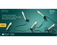 Lumineo Led verlichting kaarsen 6 16led klassiek warm - thumbnail