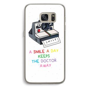 Smile: Samsung Galaxy S7 Transparant Hoesje