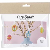 Creativ Company Mini hobbyset strijkkralen, hangende eierdecoraties, diverse kleuren, 1 doos