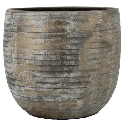 Pot funchal d16h14cm bruin