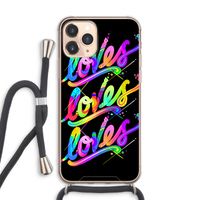 Loves: iPhone 11 Pro Max Transparant Hoesje met koord