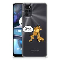 Motorola Moto G22 Telefoonhoesje met Naam Giraffe - thumbnail