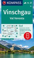 Wandelkaart 52 Vinschgau - Val Venosta | Kompass - thumbnail