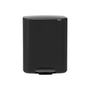 Brabantia Bo pedaalemmer 60 liter met kunststof binnenemmer - Matt Black