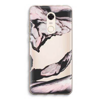 Roze stroom: Xiaomi Redmi 5 Transparant Hoesje