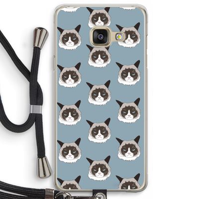 It's a Purrr Case: Samsung Galaxy A3 (2016) Transparant Hoesje met koord