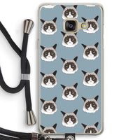 It's a Purrr Case: Samsung Galaxy A3 (2016) Transparant Hoesje met koord