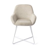 Jesper Home Kushi eetkamerstoel cross white Ivory Ivy